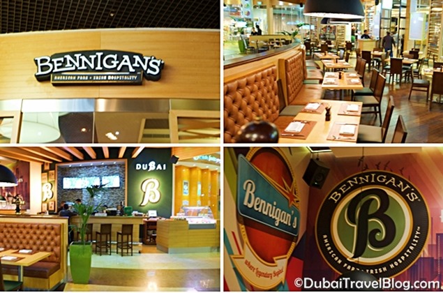 restaurant bennigans dubai mall