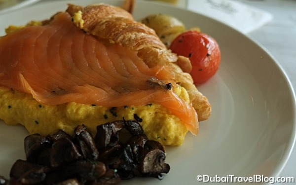 smoked salmon egg croissant madeleine