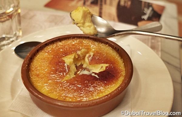 madeleine restaurant creme brulee