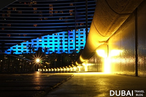 jumeirah beach hotel night photo