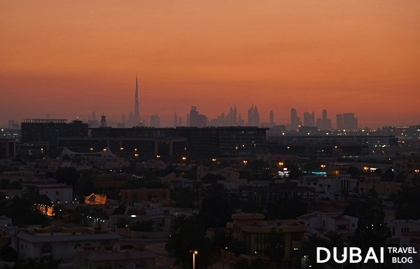 dubai skyline from qusais