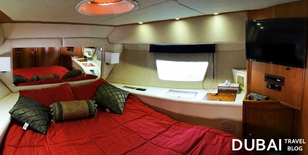 luxury yacht master bedroom dubai