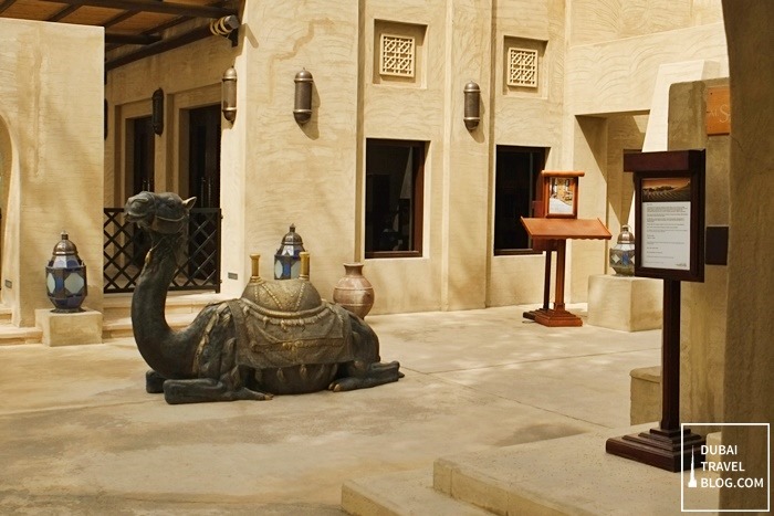 camel in bab al shams dubai