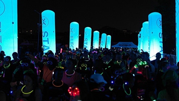 electric night run in dubai uae