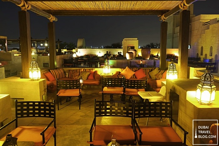 Dinner at Al Sarab Rooftop Lounge in Bab Al Shams | Dubai Travel Blog