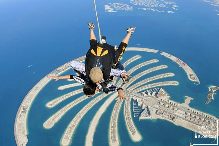 skydiving in dubai