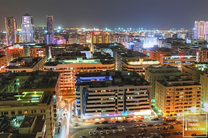 bur dubai view at night