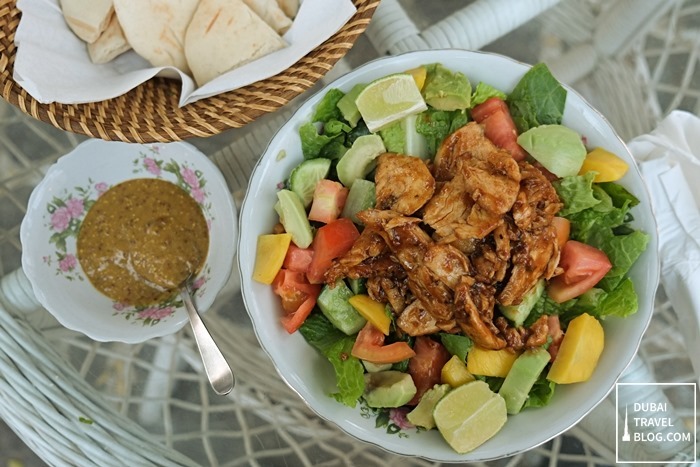 exotic chicken salad arabian teahouse