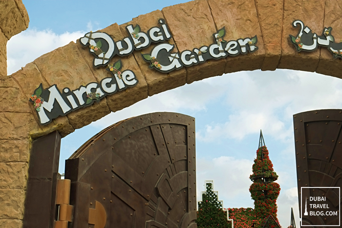 dubai miracle garden signage