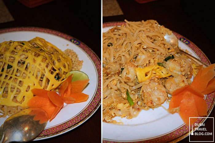 pad thai noodles with shrimp - benjarong