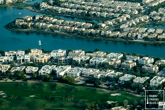 dubai aerial view communities