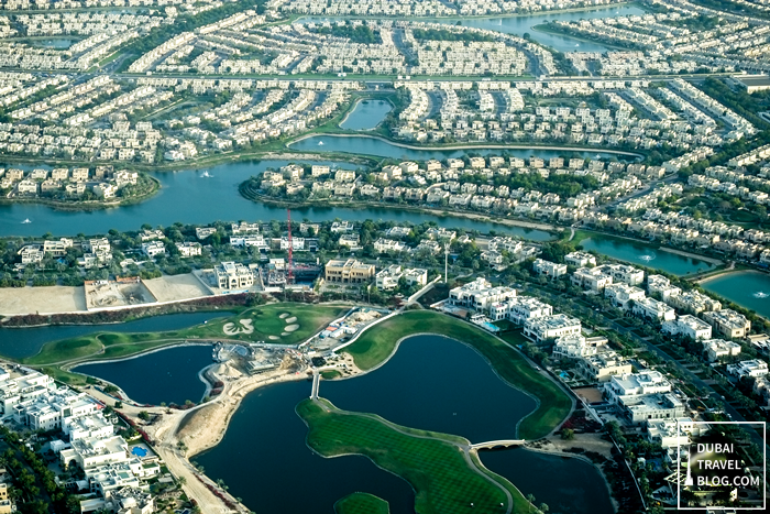 dubai community residential aerial view