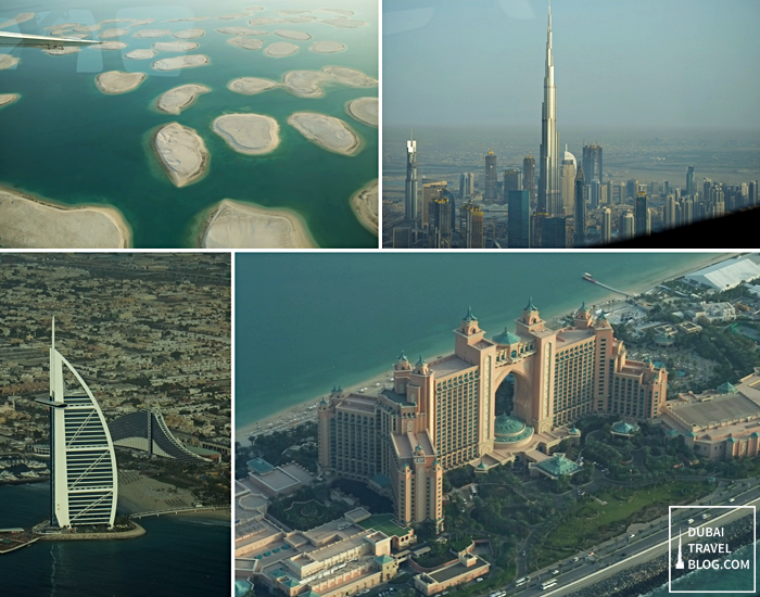 dubai iconic spots aerial photo