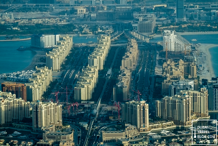 dubai palm jumeirah closeup