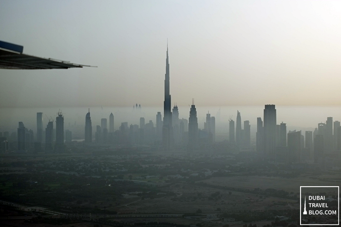 dubai skyline via seawings tour