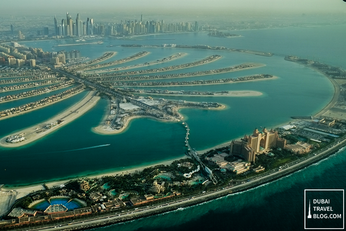 palm jumeirah aerial photo