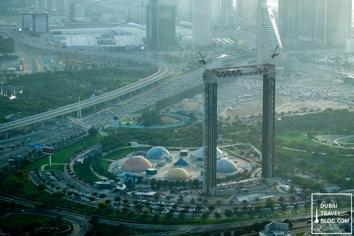 the dubai frame aerial view