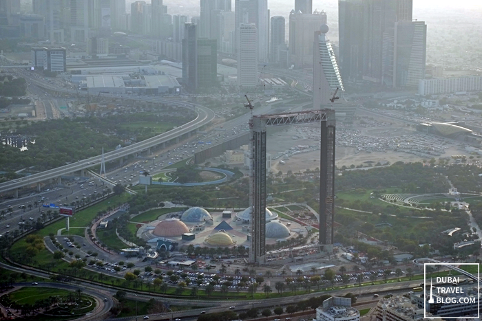 the frame dubai aerial view