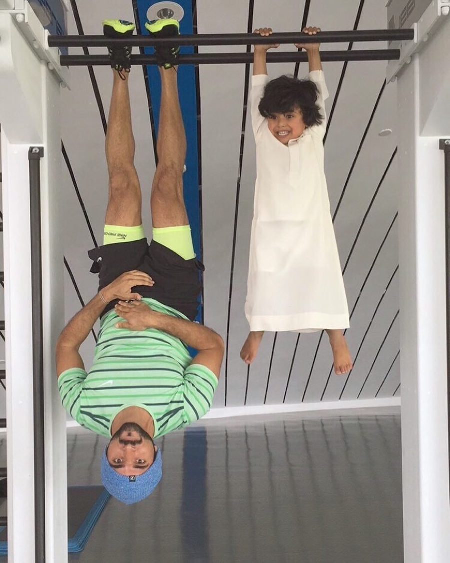 Sheikh Hamdan Upside Down