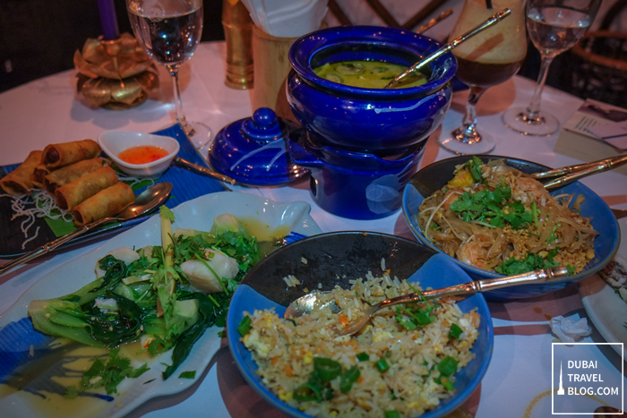 thai food at blue elephant al bustan rotana