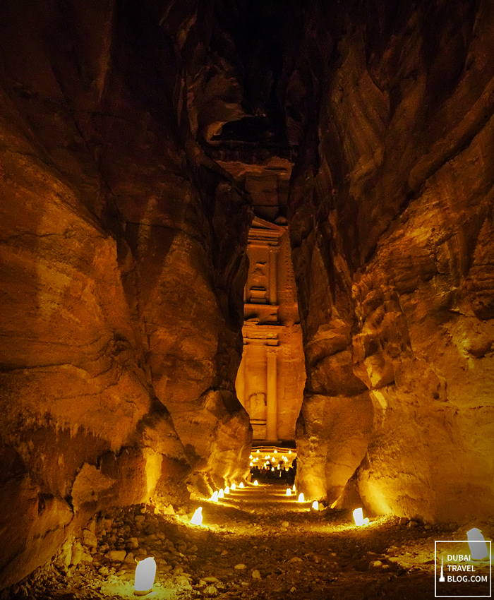 The treasury petra night time