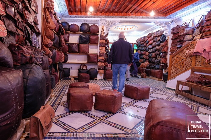 leather shop in fez morocco