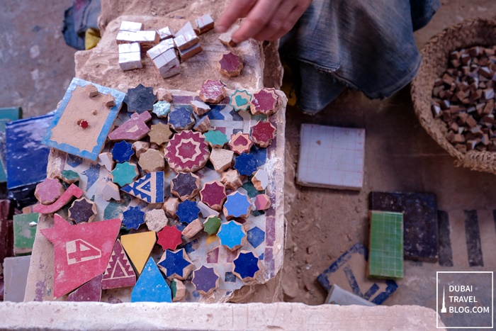 mosaic tiles fes morocco