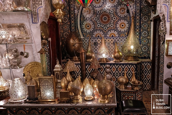 shop selling lamps fez morocco