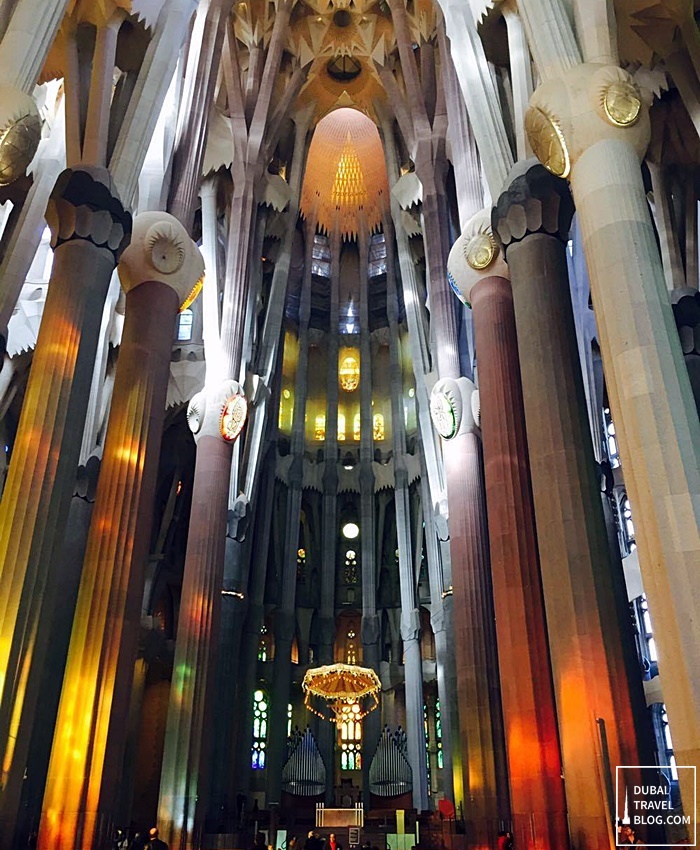 high ceiling la sagrada familia - spain