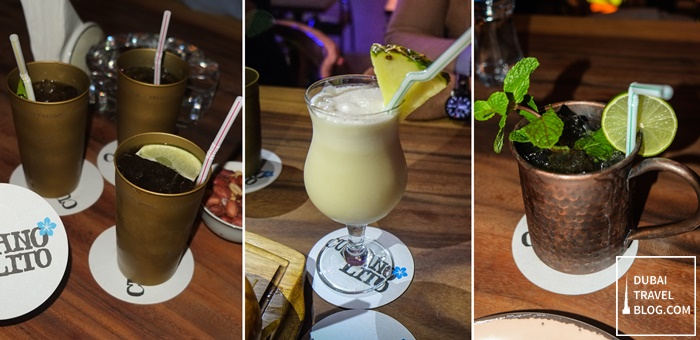 drinks at cubano lito dubai