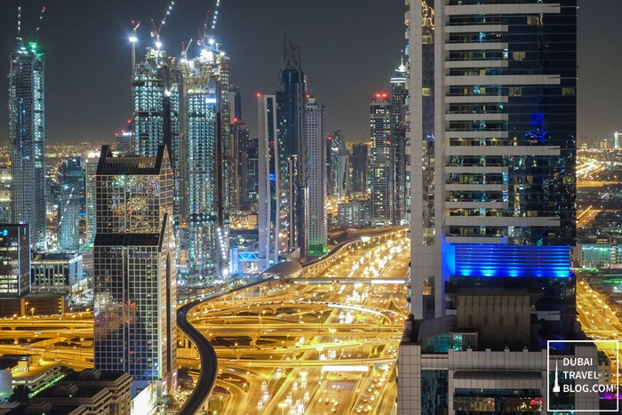 dubai buildings view from level 43 skylounge