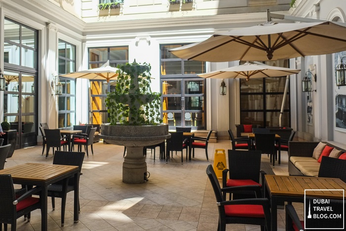 patio space at Tbilisi Marriott Hotel