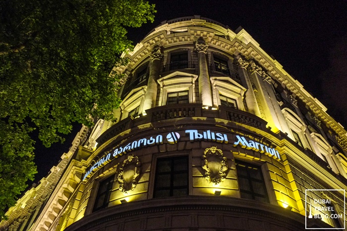 tbilisi marriott georgia night