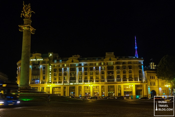 courtyard by marriott tbilisi night shot