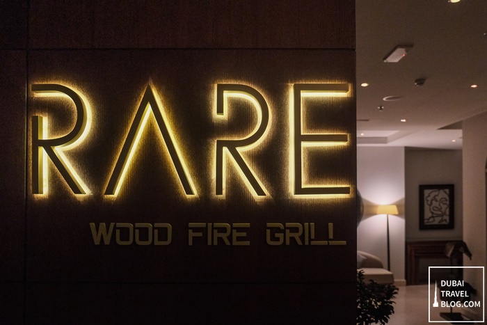 RARE Wood Fire Grill Steakhouse Dubai Desert Palm Resort