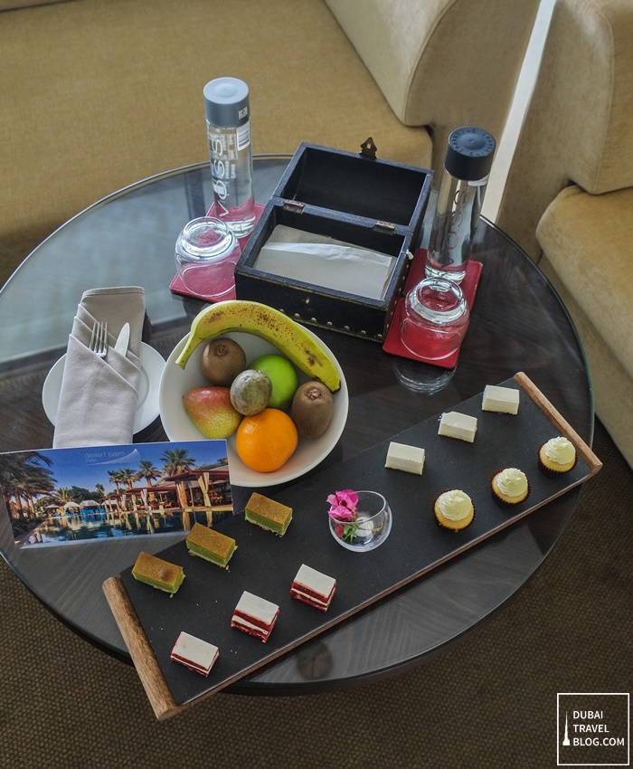 welcome snacks hotel desert palm dubai