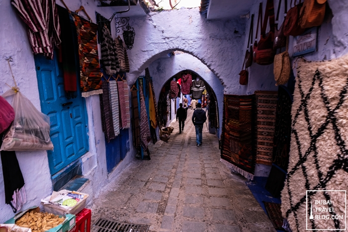 alleys in chefchaouen morocco