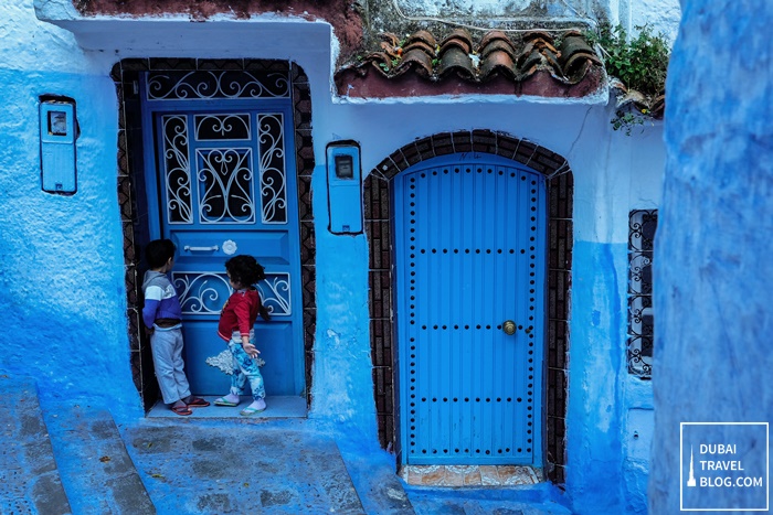 chefchaouen blue city morocco photo