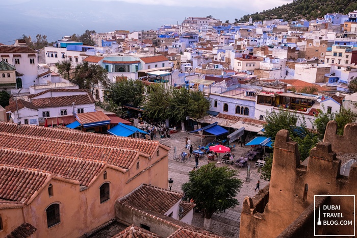 chefchaouen roof view from Al kasbah tower