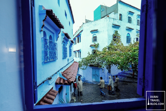 rainy morning chefchaouen morocco