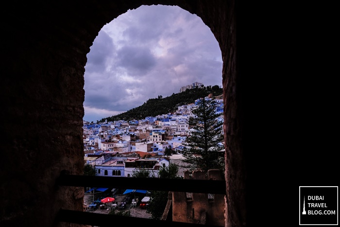 view of the blue town chefchaouen