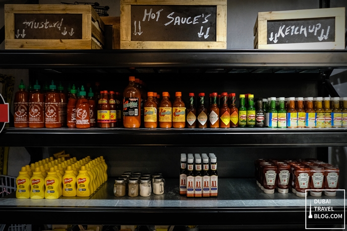 blaze burger condiments shelf