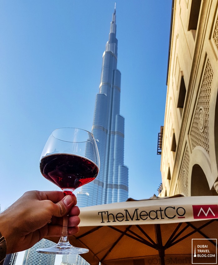 red wine cheers the meat co dubai