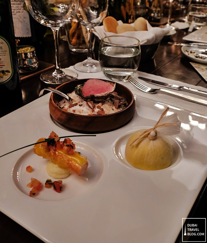 chefs table menu zaitoun danat jebel dhanna resort
