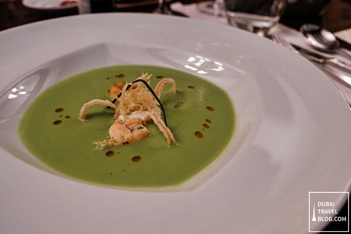 green peas soup zaitoun chefs table