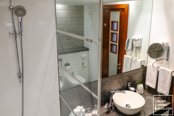 bathroom villa rotana hotel