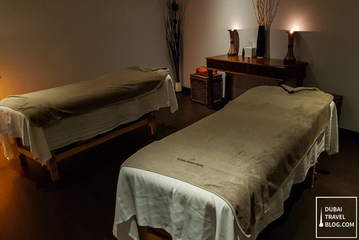 al raha beach hotel massage experience