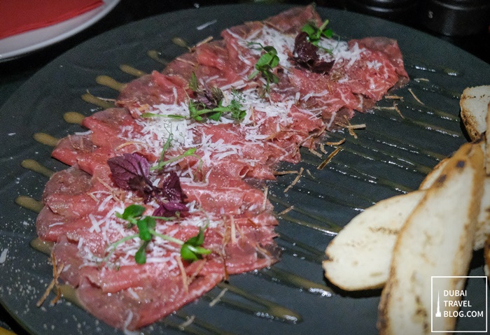 beef carpaccio maison rouge