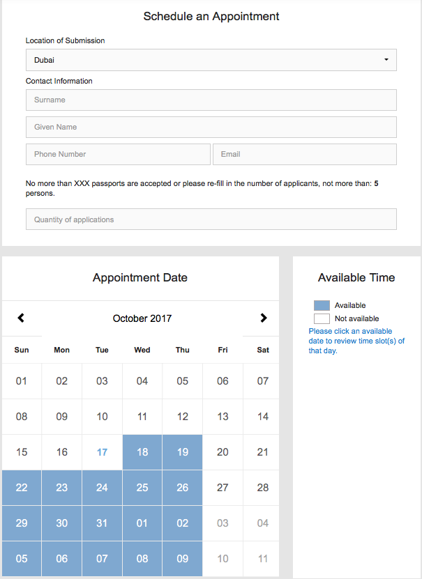 china tourist visa application dubai schedule