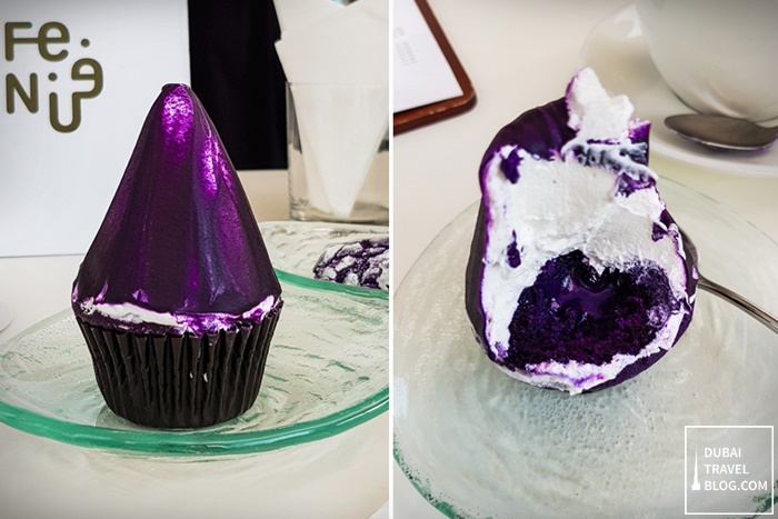 ube cupcake fen restaurant